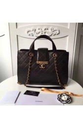 Cheap Copy Chanel briefcase sheepskin leather 6670 black HV09784Eq45