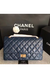 Cheap Fake Chanel Flap Original Calf leather Shoulder Bag A227 blue gold chain HV01909BC48