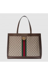 Copy 1:1 Gucci Ophidia GG tote with Three Little Pigs 547947 brown HV11392xD64