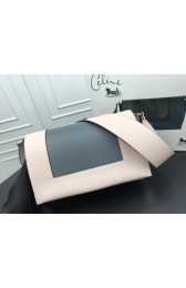 Copy Best Celine frame Bag Original Calf Leather 5756 white.grey HV09158Qc72