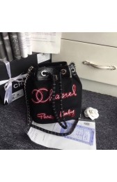 Copy Chanel Drawstring Bag A57540 Black HV04546Kn92