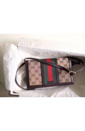 Copy Gucci GG top quality canvas shoulder bag 409439 Brown HV07466Kn92