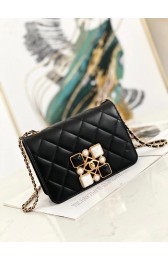 Designer Chanel flap bag AS2259 Black & White HV01704vs94