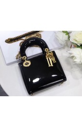 Dior calfskin Mini Lady bag M0598 black HV07903tg76