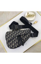 Dior Saddle Canvas Crossbody Bag M0446D Black HV10793UW57
