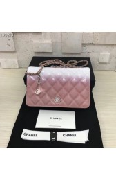 Fake 1:1 Chanel Clutch with Chain A33814 pink HV02647YK70
