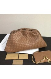 Fake Bottega Veneta Weave Clutch bag 585853 brown HV03762bz90