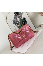 Fake Chanel 19 flap bag AS1160 Pink HV01321Qv16