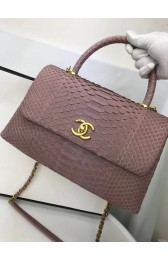 Fake Chanel Classic Top Handle Bag A92992 pink HV01433Lh27