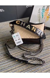 Fake Chanel gabrielle small hobo bag S0865 apricot&black HV04857bz90
