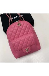 Fake Chanel Grained Calfskin & Gold-Tone Metal backpack AS0004 rose HV05644Iw51