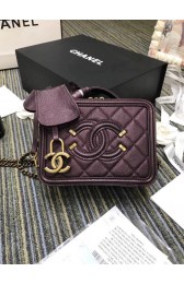 Fake Chanel mini Vanity Case Original A93342 purple HV11906lF58
