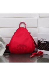 Fake Chanel nylon Backpack A696814 red HV06433GR32