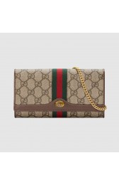 Fake Gucci Ophidia GG chain wallet 546592 Brown HV00140uQ71