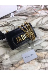 Fake Mini Jadior flap bag calfskin M9002 black HV07304ny77
