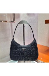 Fake Prada Nylon and Saffiano leather mini bag 1NE204 black HV08210pE71