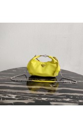 Fake Prada Re-Edition 2005 nylon shoulder bag 1BH172 yellow HV08170uQ71
