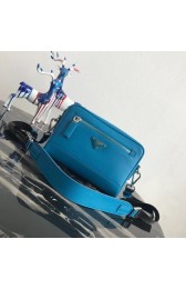 Fake Prada Saffiano leather shoulder bag 2VH063 blue HV08530EQ38