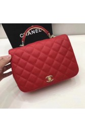 Fashion Chanel Flap Tote Bag Original Caviar leather 2369 red HV10654OM51