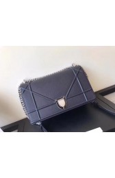 Fashion DIORAMA FLAP BAG IN BLACK GRAINED CALFSKIN WITH LARGE CANNAGE DESIGN M0422 HV08674Of26