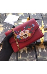 Fashion Gucci GG Marmont matelasse mini bag 499314 red HV01739Of26