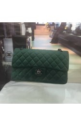 First-class Quality Chanel 2.55 Series Classic Flap Bag velvet CFC1112 green HV11302Sf41