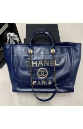 First-class Quality Chanel cowhide Tote Shopping Bag A66942 blue HV07888fm32
