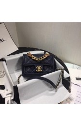 First-class Quality Chanel Shoulder Bag Original Leather Navy 50937 Gold HV05941VJ28