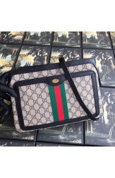 First-class Quality Gucci GG Supreme medium shoulder bag 523354 black HV01353xO55