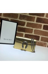 Gucci Dionysus Leather Super mini Bag 476432 gold HV05257io33