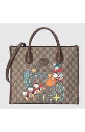Gucci Disney x Gucci Donald Duck tote bag 648134 brown HV07839lk46