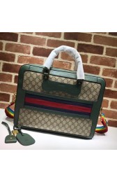 Gucci GG canvas Briefcase 484663 green HV04784nS91