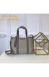 Gucci GG Canvas Top Handle Bags 353116 pink HV01591TL77