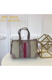 Gucci GG Canvas Top Handle Bags 353116 pink HV10259nS91