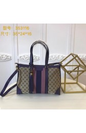 Gucci GG Canvas Top Handle Bags 353116 purple HV09943uZ84