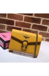 Gucci GG dionysus original Calf leather Mini Shoulder Bag 516920 Bats yellow HV10597PC54
