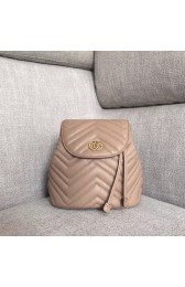 Gucci GG Marmont matelasse backpack 528129 apricot HV01694nB26