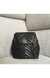 Gucci GG Marmont matelasse backpack 528129 Black HV03115zd34