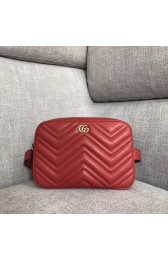 Gucci GG Marmont matelasse belt bag 523380 red HV05244rf73