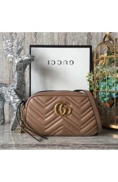 Gucci GG Marmont Matelasse Shoulder Bag 447632 Apricot HV01596dw37