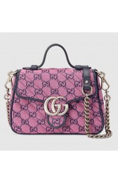 Gucci GG Marmont Multicolor mini top handle bag 583571 Pink and blue HV06738cf57