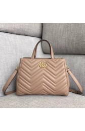 Gucci GG Marmont small top handle bag 448054 Dark Pink HV07049lU52