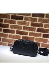 Gucci GG Original Leather Messenger Bag 574886 black HV06260CI68