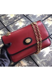 Gucci GG Original Leather Shoulder Bag 576421 Red HV10208nQ90
