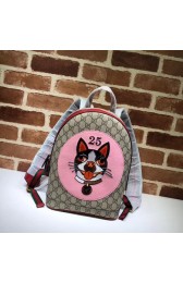 Gucci GG soft supreme cat print backpack 495621 pink HV00824Kd37