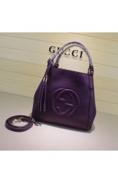 Gucci Leather Shoulder Bag 336751 purple HV11113VI95
