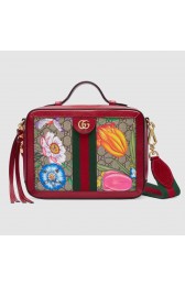 Gucci Ophidia GG Flora small shoulder bag 550622 red HV10824TV86