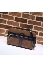 Gucci ophidia leather supreme Shoulder Bag 517080 brown HV03431EC68