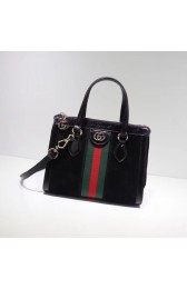 Gucci Ophidia small GG tote bag 547551 Black suede HV03487Pu45