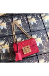 Gucci Padlock small GG shoulder bag 409487 red HV08512Ri95